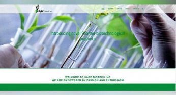 طراحی سایت موسسه تحقیقات سیج بیوتکنیک