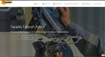 طراحی سایت انگلیسی تارادیس تابش آزما