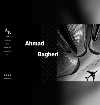 طراحی وبسایت شخصی احمد باقری