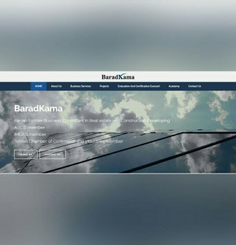 طراحی سایت انگلیسی بارادکاما